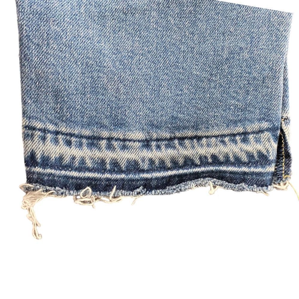 7 For All Mankind Women's Blue Step Hem Crop Denim Skinny Jeans Size 32 NWT - Picture 8 of 15